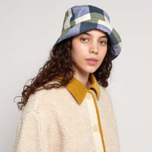 Women's Fisherman Hat - Plaid Check