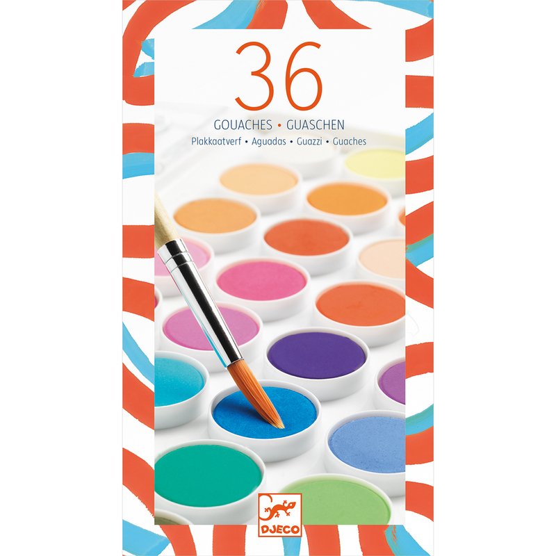 36 Gouache Colour Paints