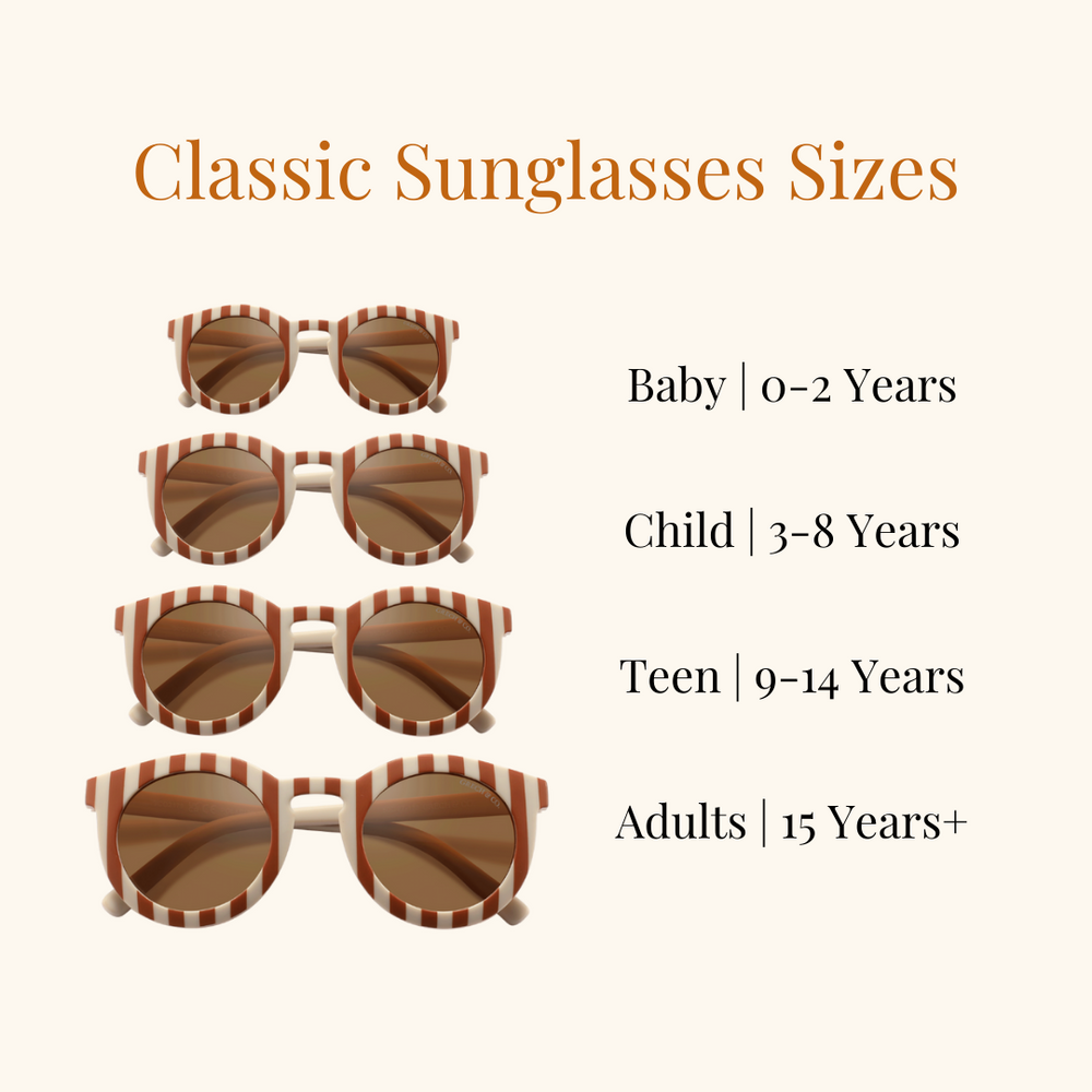 Baby Sunglasses - Classic - Atlas & Terra Stripes