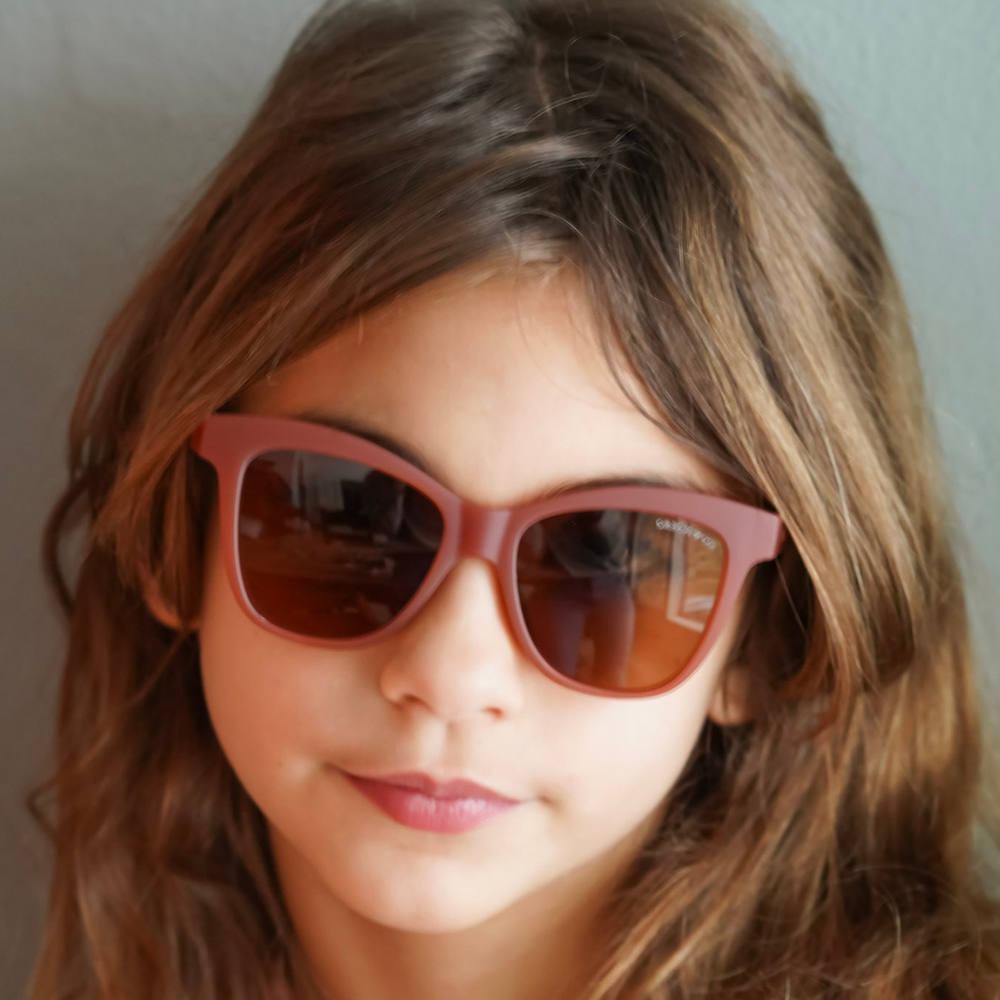 Kids Sunglasses - Wayfarer - Cinnamon