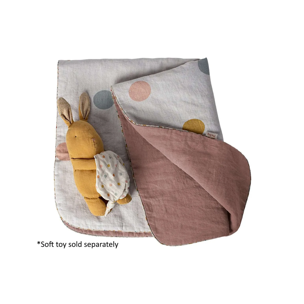 Baby Blanket - Spots - Old Rose