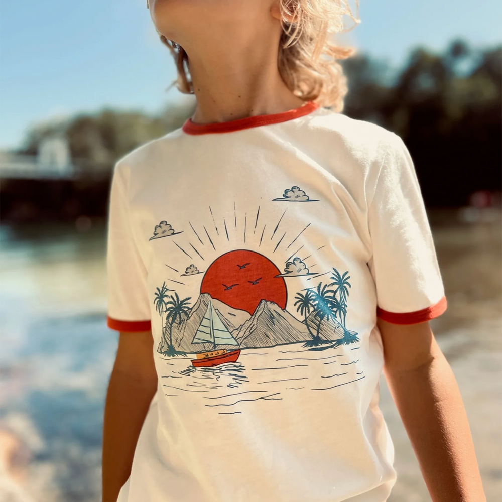 Sail Away Ringer Tee