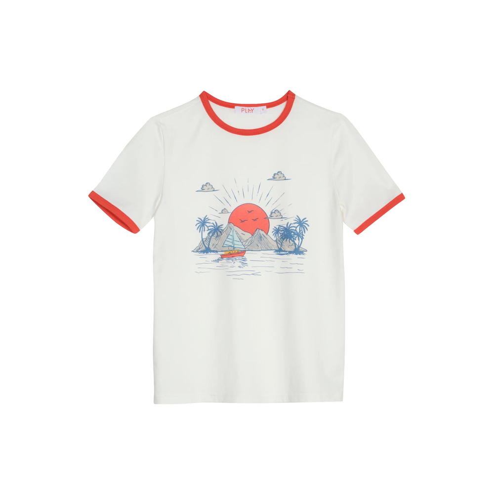 Sail Away Ringer Tee