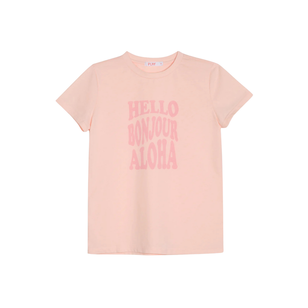 Hello Tee - Pink