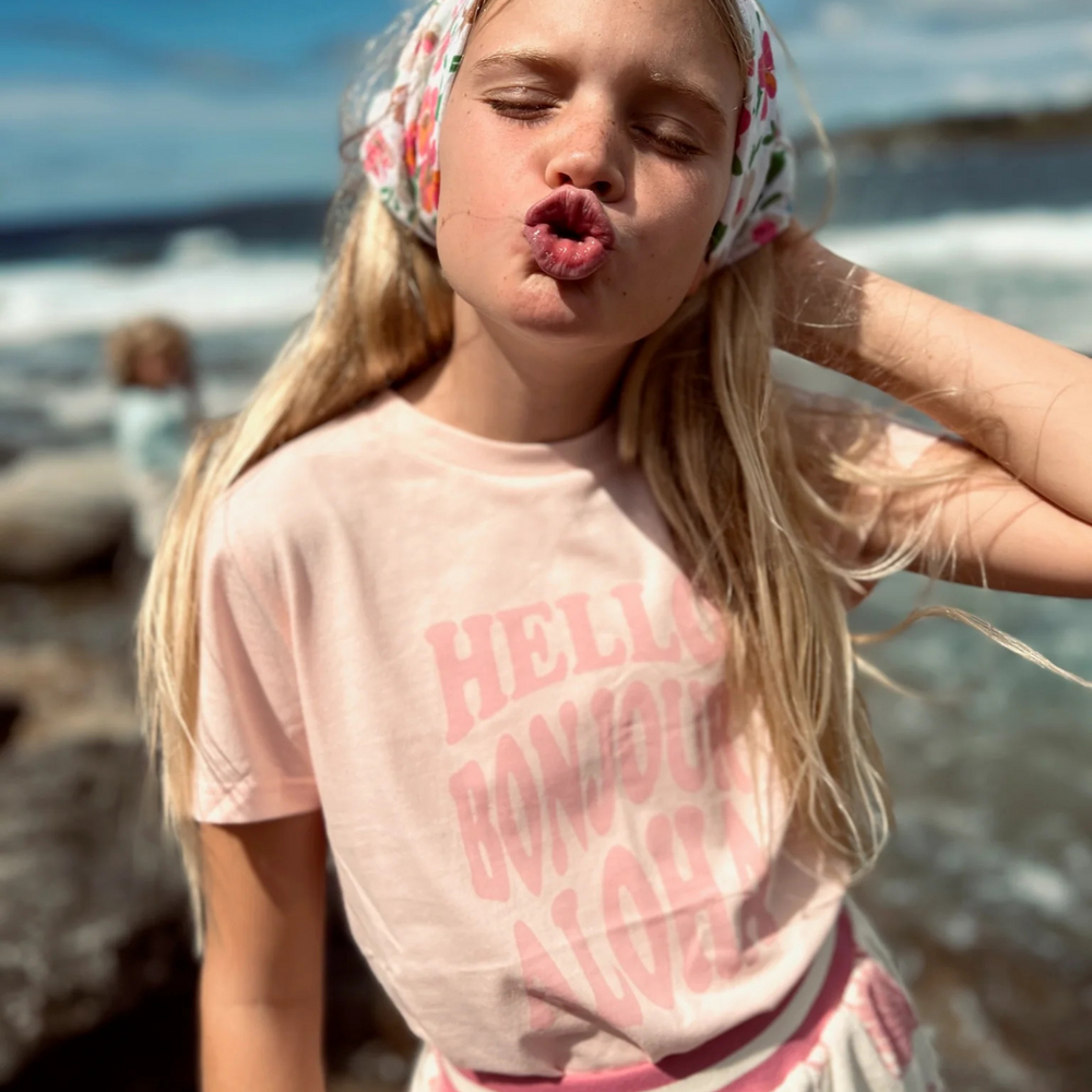 Hello Tee - Pink