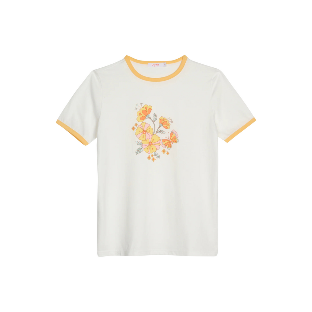 Wildflower Ringer Tee