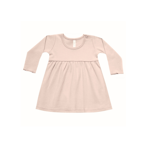 LS Baby Dress - Dusty Rose