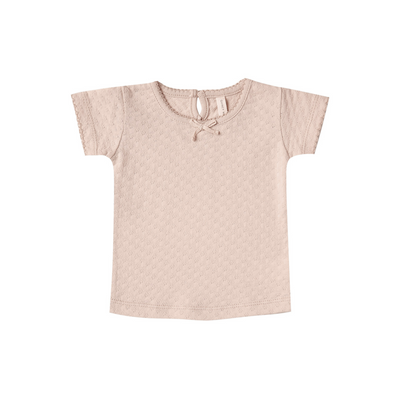 Pointelle SS Tee - Petal
