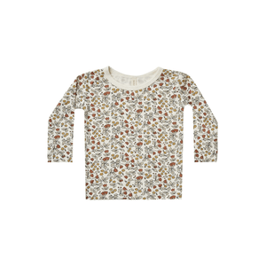Bamboo LS Tee - Fleur - Ivory