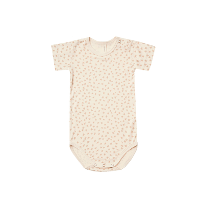 Bamboo SS Bodysuit - Scatter - Natural