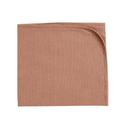 Ribbed Baby Blanket - Terracotta