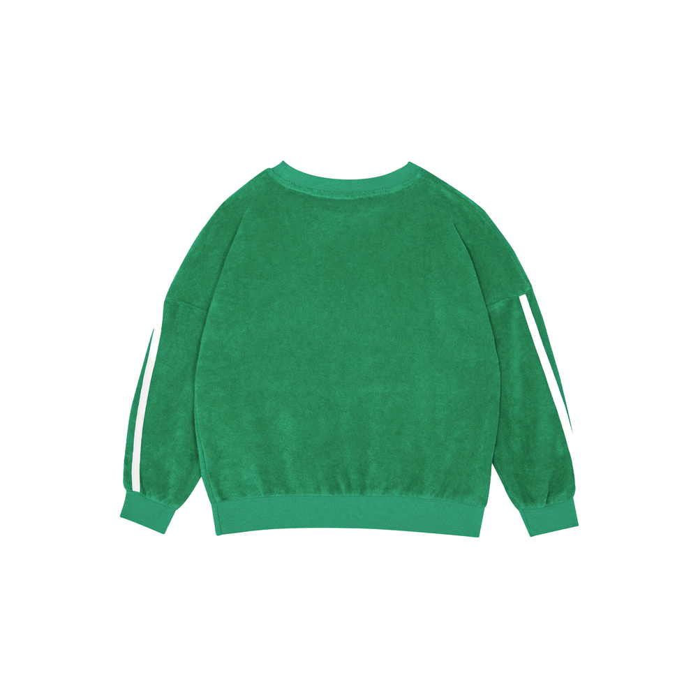 Oversized Terry Sweatshirt - Sporty Green
