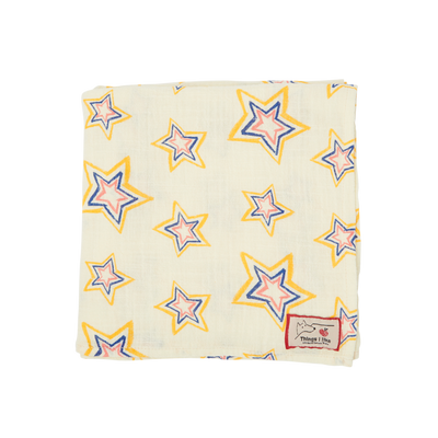 Stars All Over Baby Blanket - Soft Yellow
