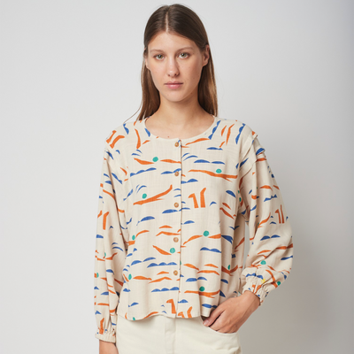 Womens LS Blouse - Swimmers