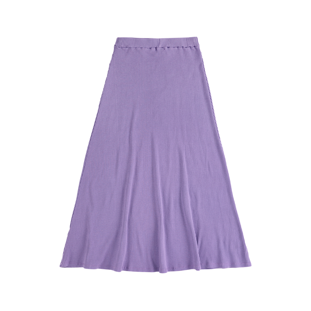 Womens Ribbed Brushed Jersey Skirt