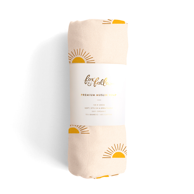 Organic Muslin Swaddle - Suns Cream