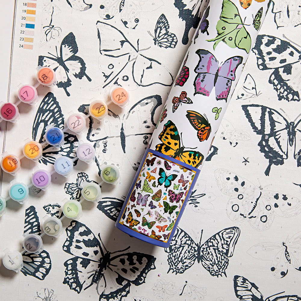 Paint By Numbers - Butterfly Garden